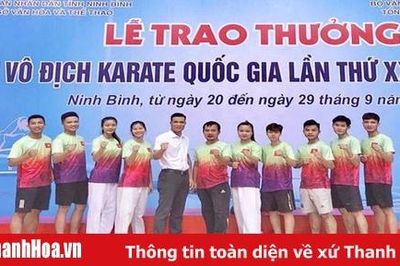 Thanh Hóa giành 1 HCV, 3 HCB, 1 HCĐ tại giải vô địch karate quốc gia 2019