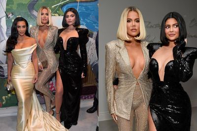 Chị em Kardashian 'nóng bỏng' với trang phục buông lơi vòng một cắt xẻ táo bạo
