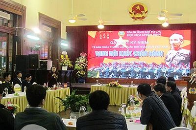 TANDTC gặp mặt kỷ niệm 75 năm ngày thành lập QĐND Việt Nam