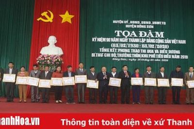 Huyện Đông Sơn biểu dương bí thư chi bộ, trưởng thôn, khu phố