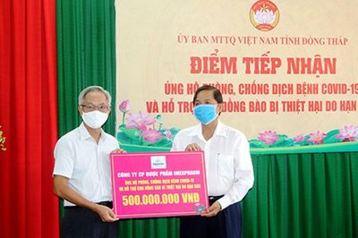 Hàng tỷ đồng ủng hộ Quỹ phòng chống dịch bệnh Covid-19 ở Đồng Tháp