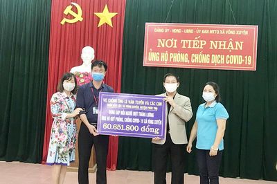 'Tấm lòng vàng' của gia đình ủng hộ hơn 60 triệu đồng chống dịch