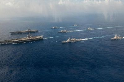 Mỹ điều 2 tàu sân bay tập trận ở Biển Đông, Trung Quốc tố 'khoe cơ bắp'