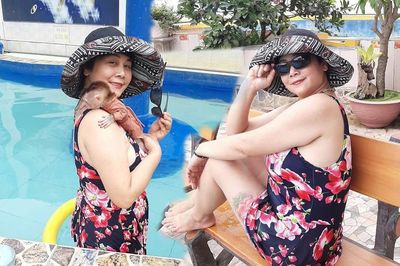 NSƯT Minh Hằng diện đồ bơi sành điệu, lộ hình xăm ở vị trí đặc biệt
