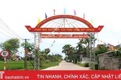 Can Lộc có thêm 10 khu dân cư nông thôn mới kiểu mẫu