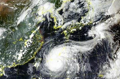 Bão Maysak gây mưa lớn trên Bán đảo Triều Tiên