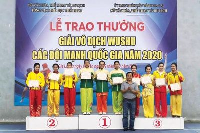 Giải vô địch Wushu các đội mạnh quốc gia năm 2020: An Giang đoạt 4 huy chương