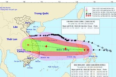 Vừa 'thở phào' vì bão số 8 suy yếu, miền Trung lại lo vì bão số 9 mạnh dần