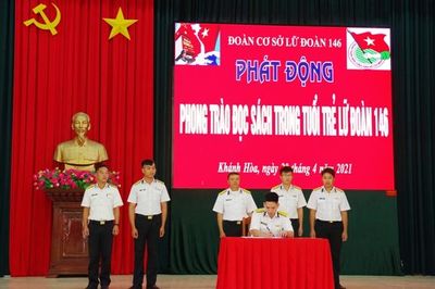 Đoàn cơ sở Lữ đoàn 146 Hải quân phát động phong trào đọc sách