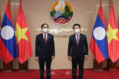 Bộ trưởng Bộ Ngoại giao Bùi Thanh Sơn gặp làm việc với Bộ trưởng Ngoại giao Lào
