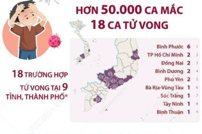 Sốt xuất huyết gia tăng, 50.400 ca mắc, 18 ca tử vong