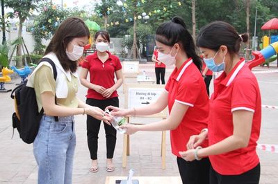 Quận Cầu Giấy: Diễn tập công tác đưa, đón trẻ tới trường