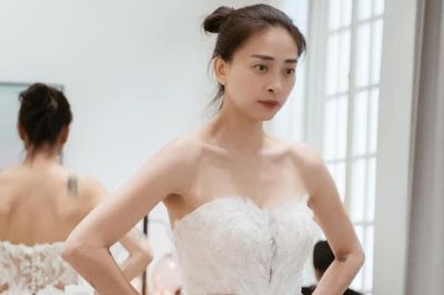 Ngô Thanh Vân đi thử váy cưới ở Hà Nội
