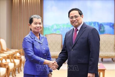 Thủ tướng Phạm Minh Chính tiếp Phó Thủ tướng Campuchia Men Sam An