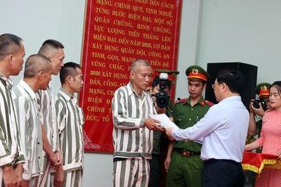 Công bố quyết định đặc xá của Chủ tịch nước tại Trại giam Vĩnh Quang