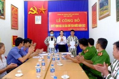 8 phạm nhân ở Cao Bằng được đặc xá dịp Quốc khánh 2/9