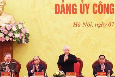 Tổng Bí thư Nguyễn Phú Trọng dự Hội nghị Đảng ủy Công an Trung ương