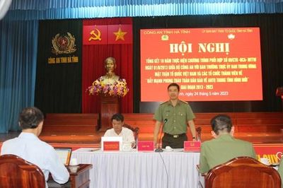 Nhân dân Hà Tĩnh tích cực tham gia phong trào bảo vệ an ninh Tổ quốc
