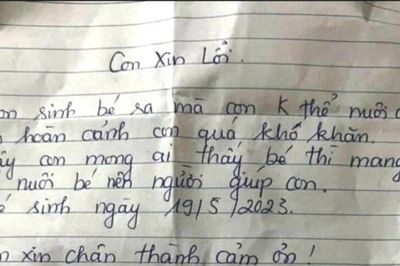 Bỏ con trai mới sinh dưới gầm cầu, người mẹ viết thư nhờ nuôi giúp