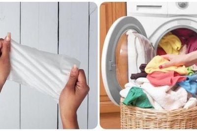 Bỏ 1 tờ khăn ướt vào máy giặt, bạn sẽ ngạc nhiên khi thấy thứ này