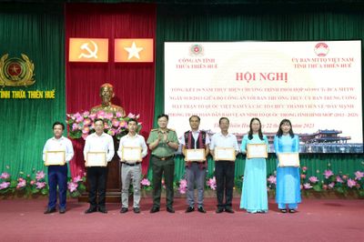 TT-Huế tổng kết chương trình đẩy mạnh toàn dân bảo vệ an ninh Tổ quốc