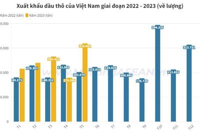 Việt Nam xuất hơn 1,2 triệu tấn dầu thô trong 5 tháng đầu 2023