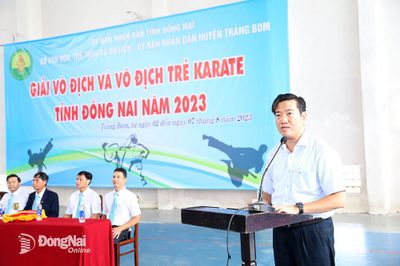 Gần 200 VĐV tham dự Giải vô địch và trẻ Karate tỉnh Đồng Nai năm 2023