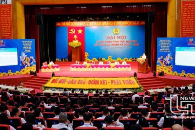 350 đại biểu dự Đại hội Công đoàn tỉnh Thái Nguyên lần thứ XVII