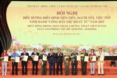 10 công dân ưu tú của Thủ đô được vinh danh năm 2023