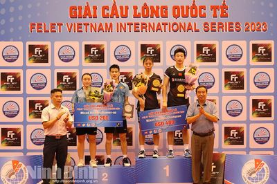 Chung kết và trao thưởng Giải cầu lông quốc tế FELET Vietnam International Series 2023