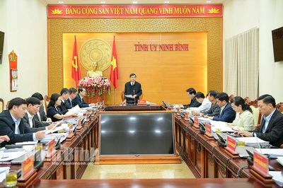 Hội nghị Ban Thường vụ Tỉnh ủy