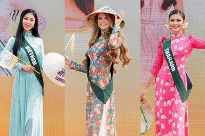 Thí sinh Miss Earth 2023 tham gia lễ khai mạc Tuần lễ du lịch Tp.HCM