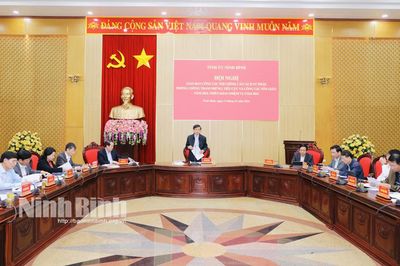 Giao ban công tác nội chính, cải cách tư pháp, phòng, chống tham nhũng, tiêu cực và công tác tôn giáo