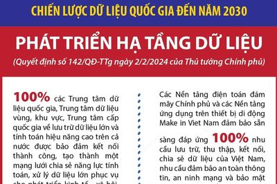 Chiến lược dữ liệu quốc gia đến năm 2030: Phát triển hạ tầng dữ liệu