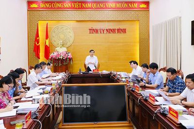Hội nghị Ban Thường vụ Tỉnh ủy