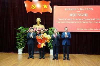 Đồng chí Nguyễn Đình Vĩnh giữ chức Phó Bí thư Thường trực Thành ủy Đà Nẵng