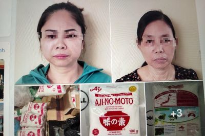 Bắt giữ nhóm phụ nữ buôn bán mì chính giả