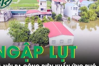 Người dân Chương Mỹ chật vật sống trong 'rốn lũ', Hà Nội ra công điện khẩn