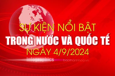Sự kiện nổi bật trong nước, quốc tế ngày 4/9