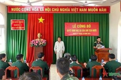 Quân khu 9: Công bố quyết định đặc xá cho phạm nhân nhân kỷ niệm Quốc khánh