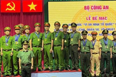 Công an Đắk Lắk nhất toàn đoàn Hội thi điều lệnh, quân sự, võ thuật CAND lần thứ VI – năm 2024 khu vực 4