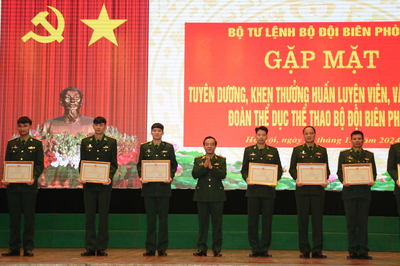 Bộ tư lệnh Bộ đội Biên phòng tuyên dương huấn luyện viên, vận động viên xuất sắc