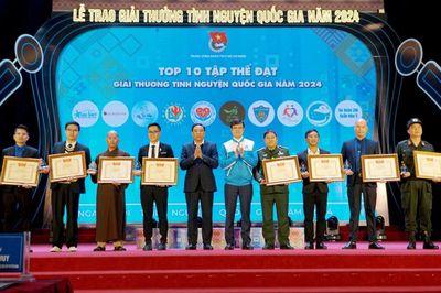 Giải thưởng Tình nguyện quốc gia năm 2024 tôn vinh những cống hiến vì cộng đồng