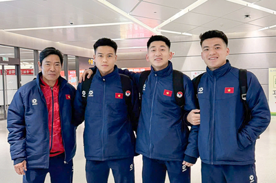 U22 Việt Nam có mặt tại Trung Quốc, sẵn sàng đấu U22 Hàn Quốc