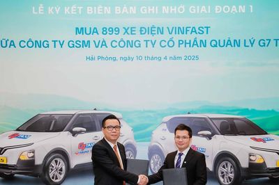 G7 Taxi mua 899 xe điện VinFast để triển khai dịch vụ taxi xanh