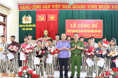 16 phạm nhân Trại tạm giam Điện Biên được Chủ tịch nước đặc xá