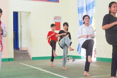 Nam sinh Jrai 'gặt bạc, hái đồng' môn Taekwondo