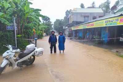 Mưa lớn kéo dài khiến nhiều nơi ở Quảng Nam bị ngập