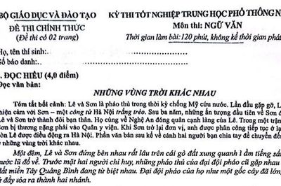 Đề Ngữ văn thi tốt nghiệp trung học phổ thông 2025