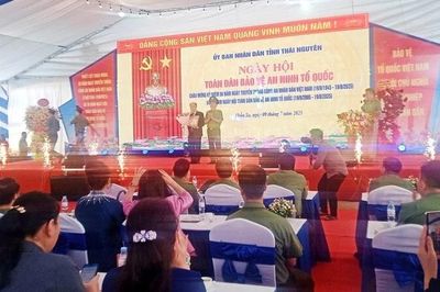 Thái Nguyên tổ chức điểm Ngày hội toàn dân bảo vệ an ninh Tổ quốc